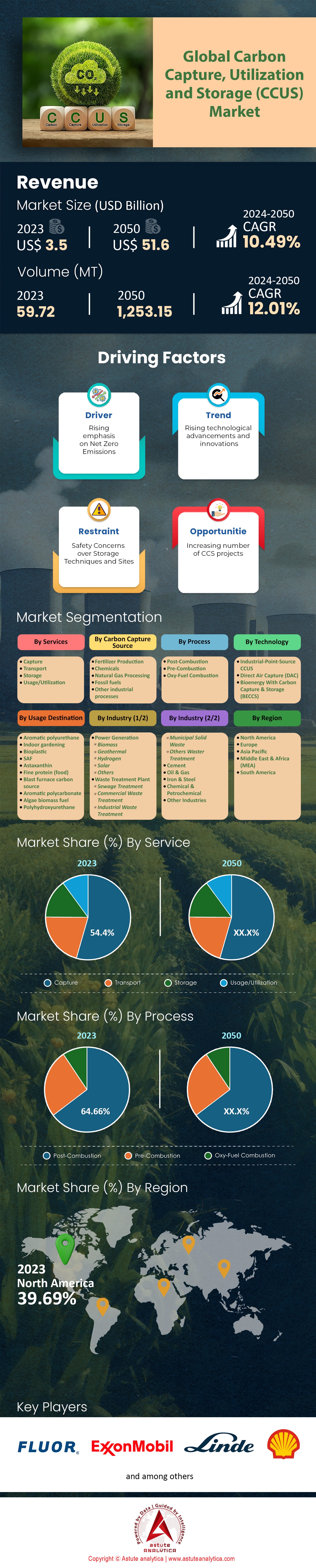 Marché de la capture, de l'utilisation et du stockage du carbone